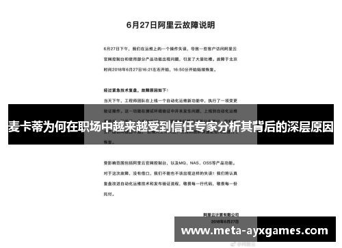 麦卡蒂为何在职场中越来越受到信任专家分析其背后的深层原因